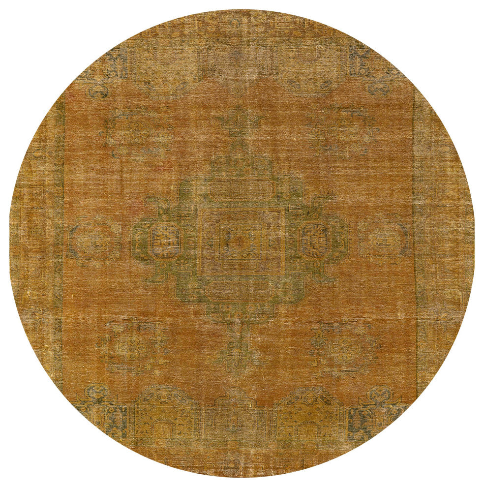 Ahgly Company Indoor Round Mid-Century Modern Area Rugs, 5' Round