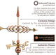 Smithsonian Arrow Weathervane, Pure Copper