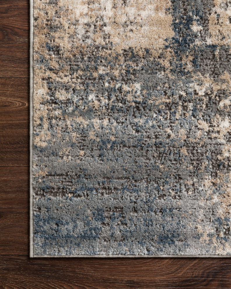 Teagan TEA-08 Area Rug, Ivory/Mist, 6'7"x9'2"