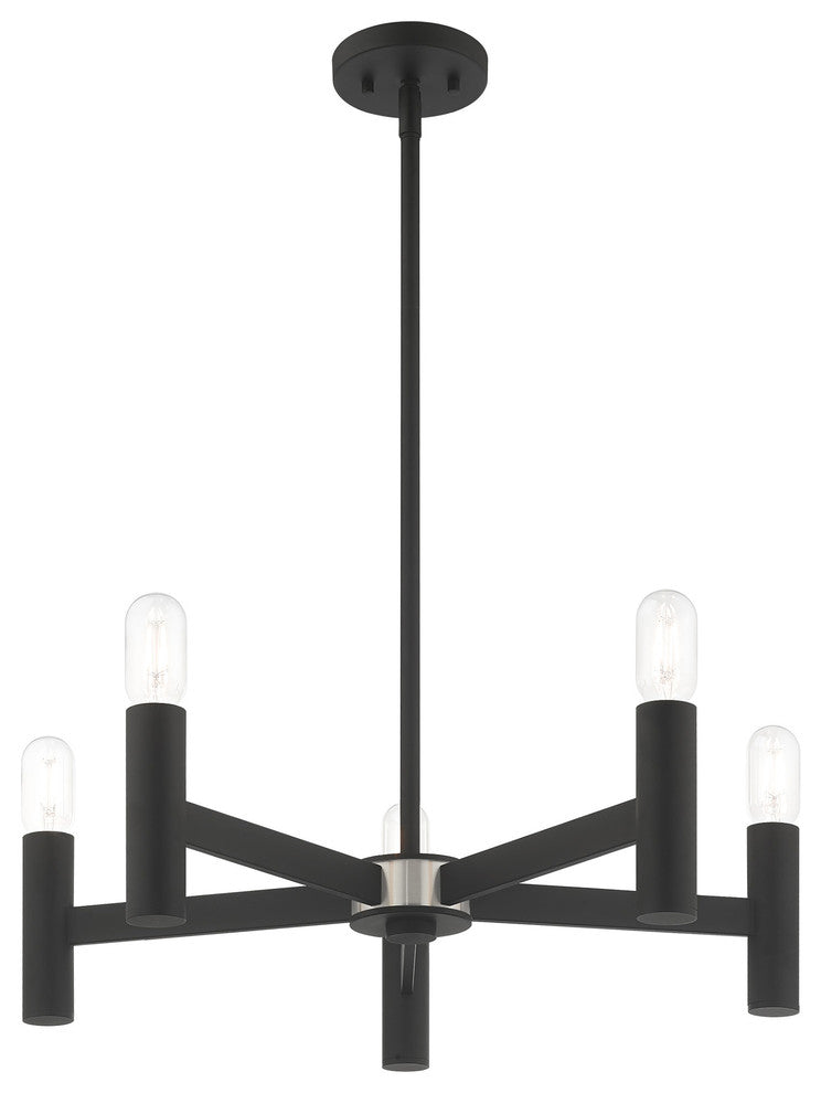 Livex Lighting Black 5-Light Chandelier