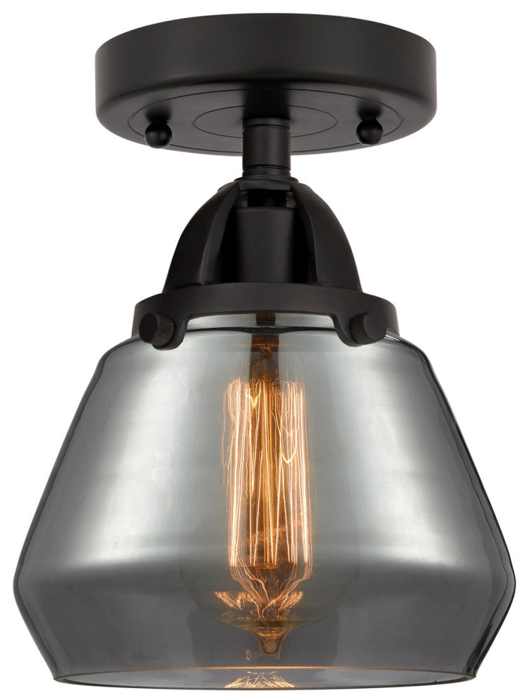 INNOVATIONS LIGHTING 288-1C-BK-G173 Fulton 1 Light 6.75 inch Semi-Flush Mount