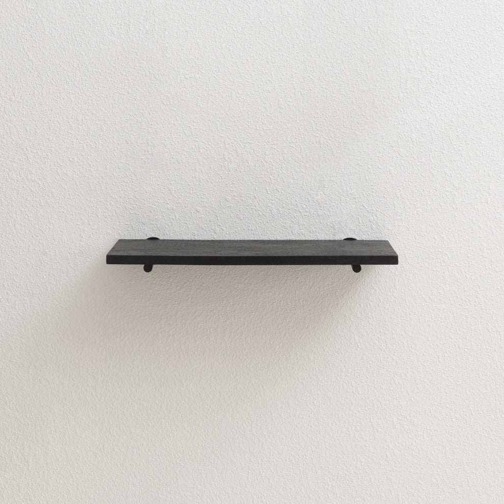 Bailey Wall Mounted Shelves, Black, 24"