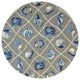 Harbor 4219 Gray Seaside Rug, 7''6" Round