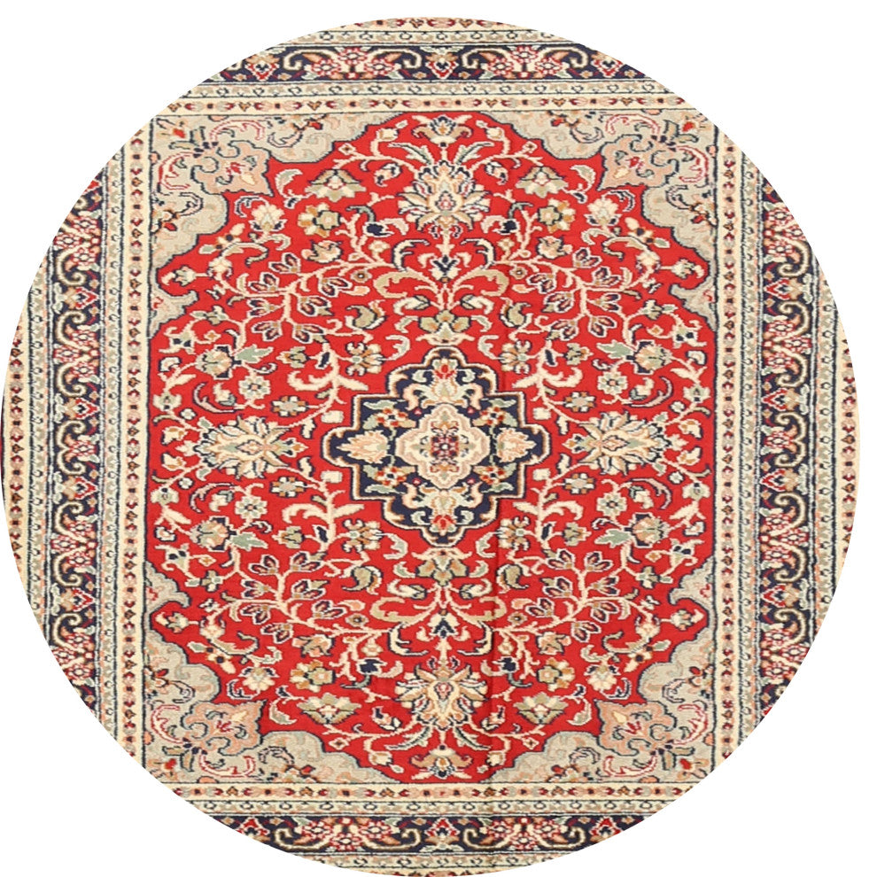 Ahgly Company Indoor Round Traditional Area Rugs, 3' Round