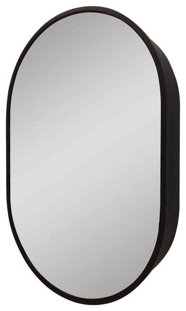 31" x 21" Aluminum Frame Surface Mount Medicine Cabinet, Mirror and Shelves