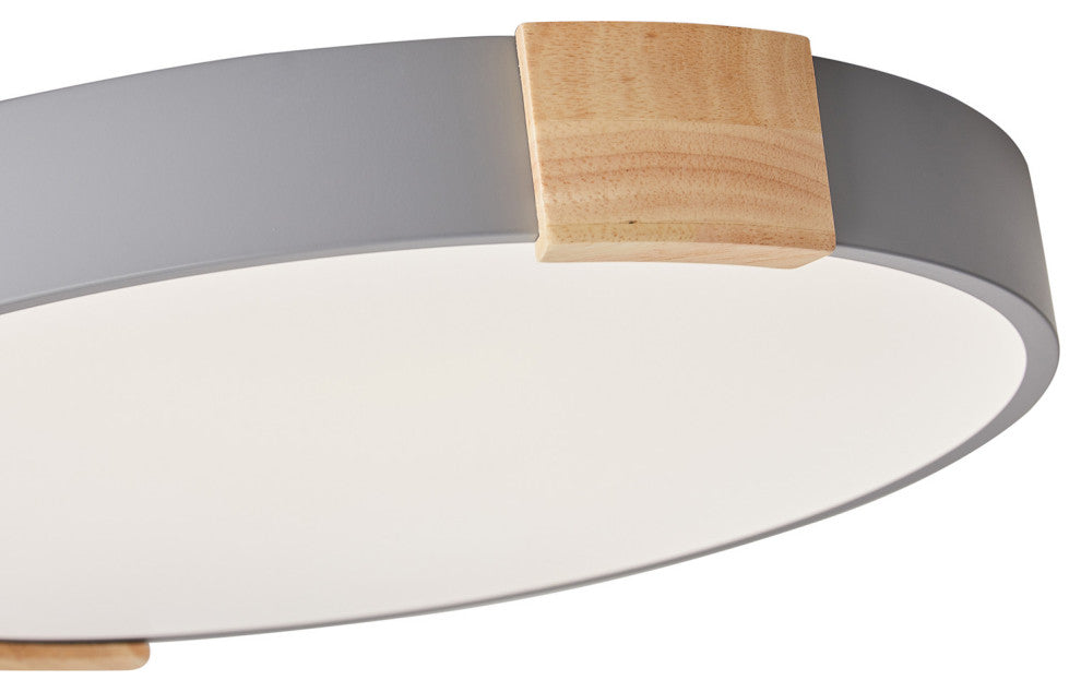 1-Light Round LED Flush Mount Light Modern Minimalist Ceiling Light