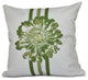 Flower Child, Floral Print Pillow, Green, 26"x26"