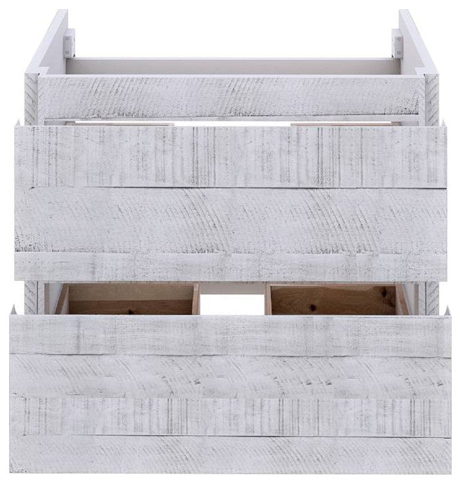 Fresca Formosa Modern 23" Rustic White Wall Hung Bathroom Cabinet