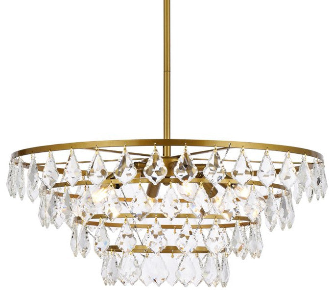 Evan 24" Pendant, Brass