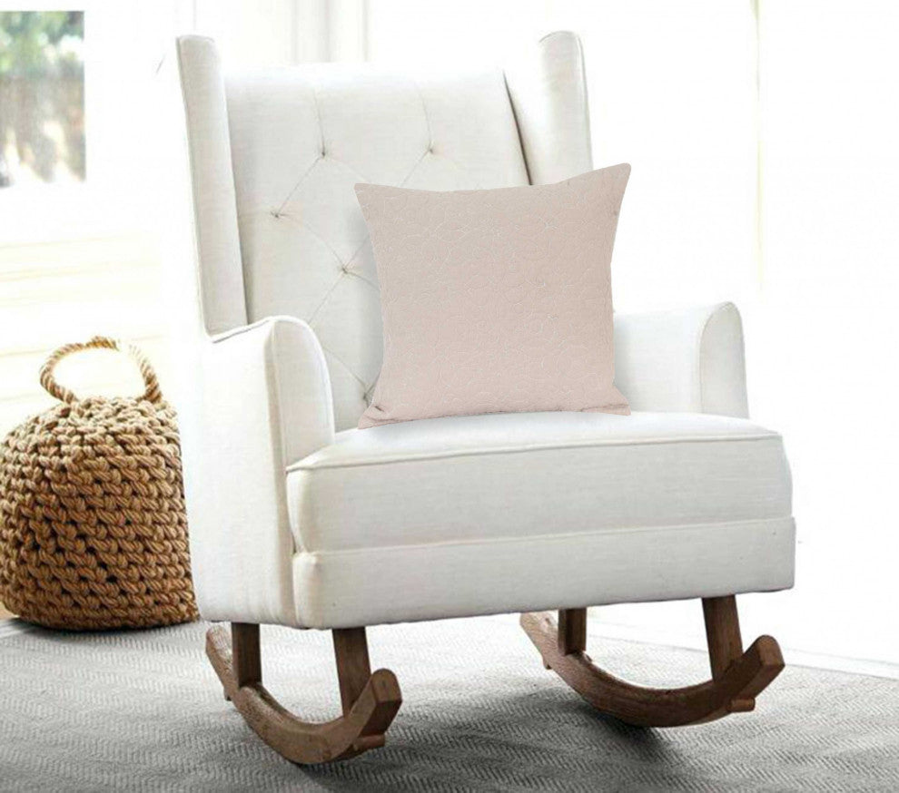 HomeRoots 20" x 7" x 20" Elegant Transitional Tan Pillow Cover With Poly Insert