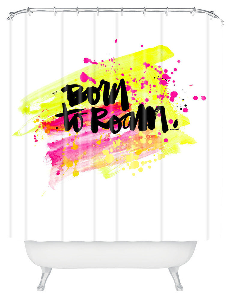 Deny Designs Kal Barteski Born To Roam Shower Curtain