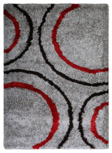 HAND TUFTED SHAG POLYESTER ECO-FRIENDLY AREA RUGS,Multicolor,Contemporary