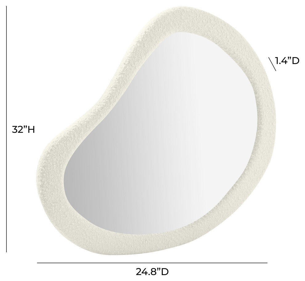Klaryss Teardrop Boucle Mirror
