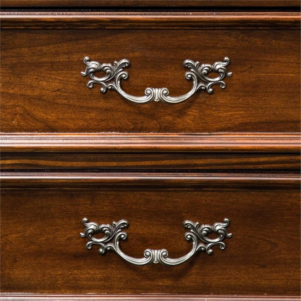 Furniture of America Eleo Traditional Wood 3-Drawer Nightstand in Brown Cherry
