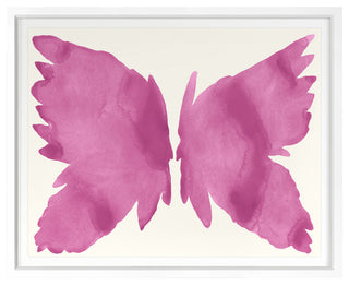 Pink Bird Fine Art Print, White, 25"x31"