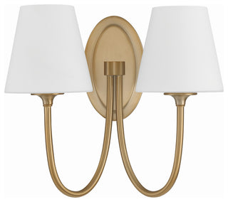 Juno 2-Light Vibrant Gold Wall Mount