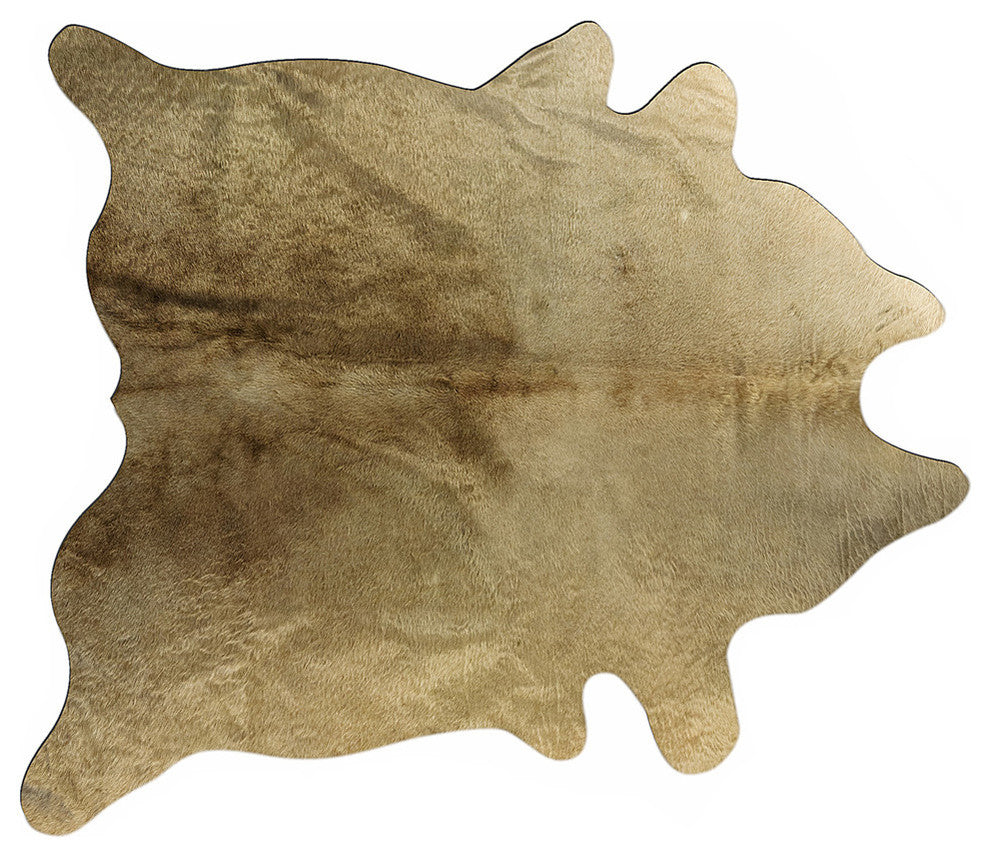 Geneva Cowhide Rug, 5'x7', Taupe