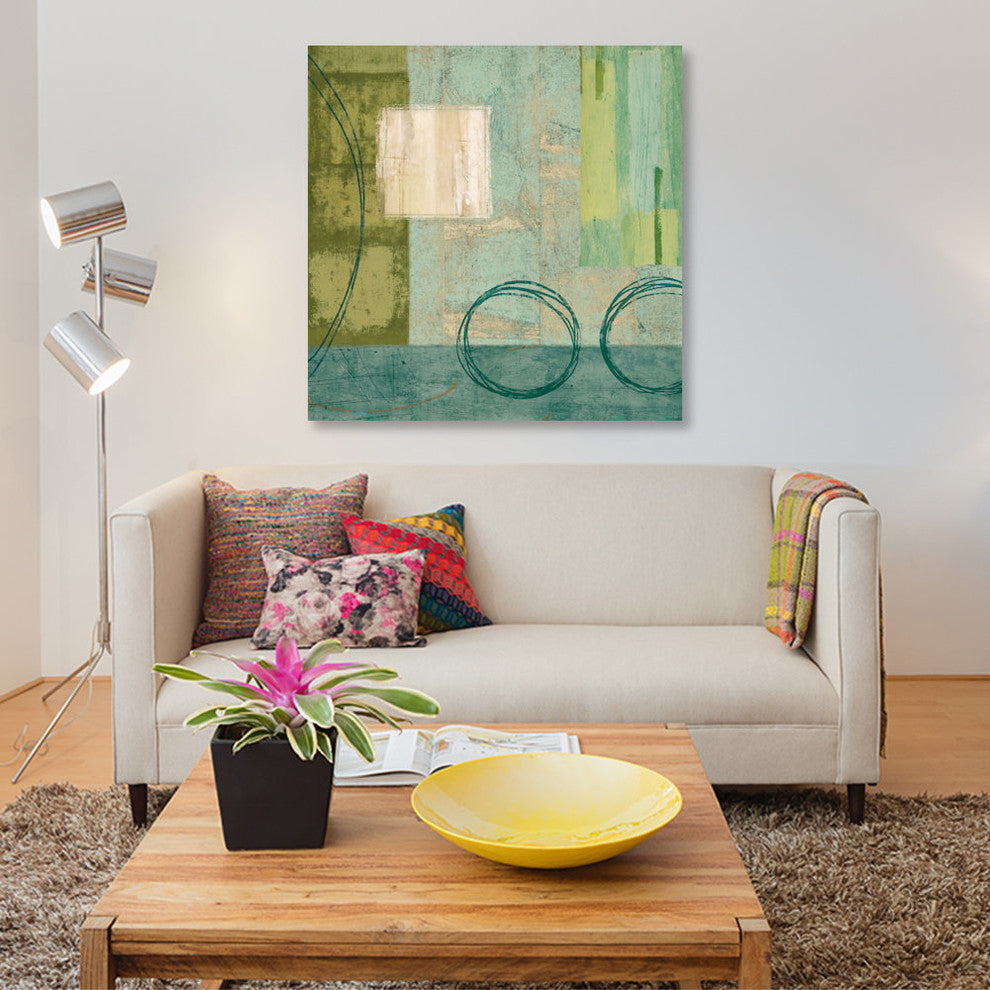"Aquamarine I" by Brent Nelson, Canvas Print, 12"x12"
