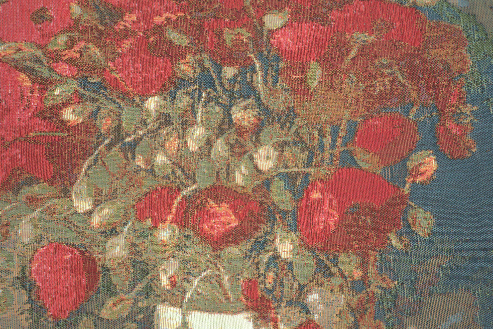 Van Gogh Poppies European Cushion Cover
