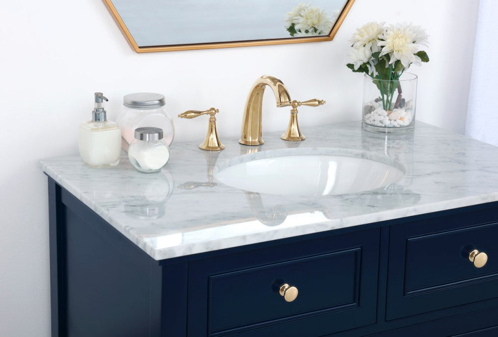 Matilda Single Bathroom Vanity, Blue, 36"