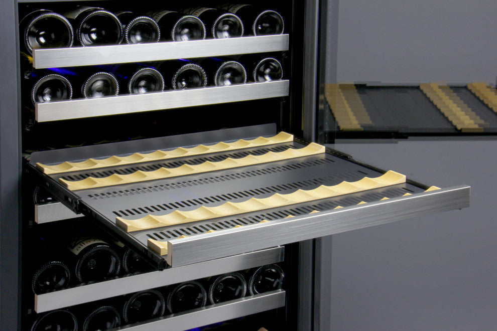 Wine Cooler: 24" FlexCount II Tru-Vino 121 Bottle Dual Zone Stainless Steel