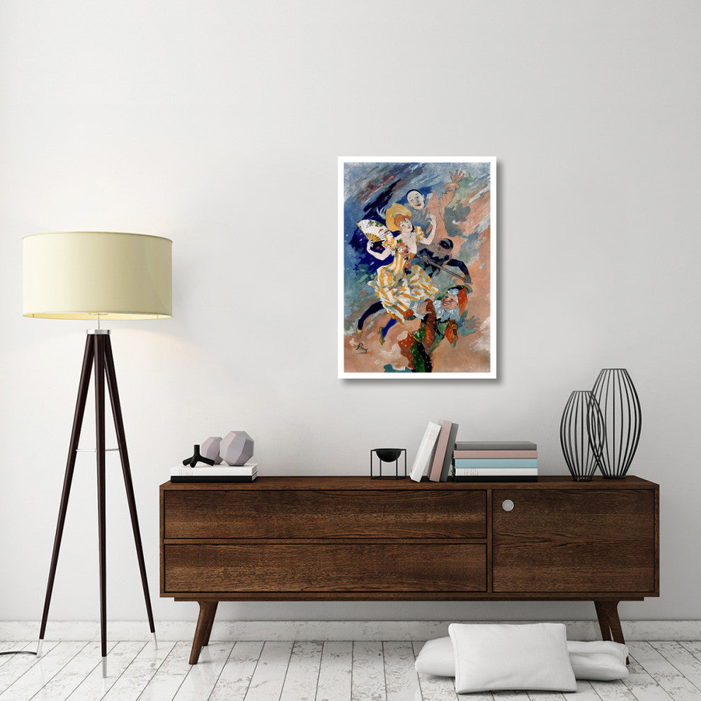 "Les Arts / La Pantomime" Digital Paper Print by Jules Cheret, 27"x38"
