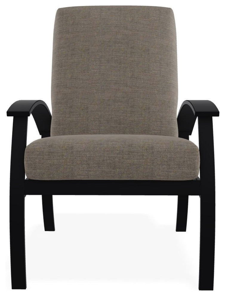 Belle Isle Cushion Deep Seating Outdoor Armchair, Rain Cast/Black