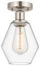 Innovations 616-1F-SN-G652-6 1 Light Semi-Flush Mount, Brushed Satin Nickel