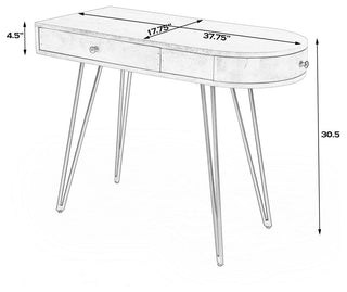 Sebastopol Reversible 2 Drawer Writing Desk, Natural