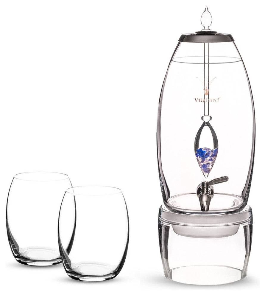 Water Dispenser, VitaJuwel Grande, Drinking Glass 6pc Set, Balance Old