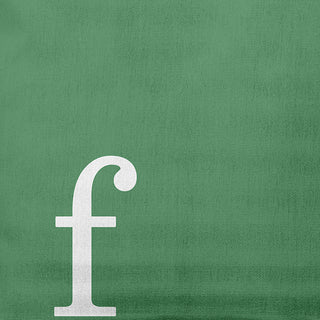 26"x26" Modern Monogram Decorative Throw Pillow, Sage