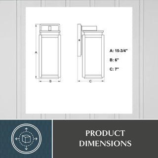 Vaxcel Lighting T0779 Dunlap 13" Tall Outdoor Wall Sconce - Textured Black