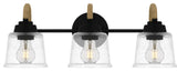Quoizel SEB8622 Seabreeze 3 Light 23"W Bathroom Vanity Light - Matte Black