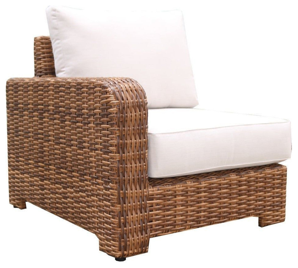 Nico Right Arm End, Natural Teak