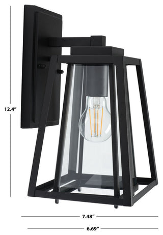 Safavieh Rydler Outdoor Wall Sconce Set of 2 Black