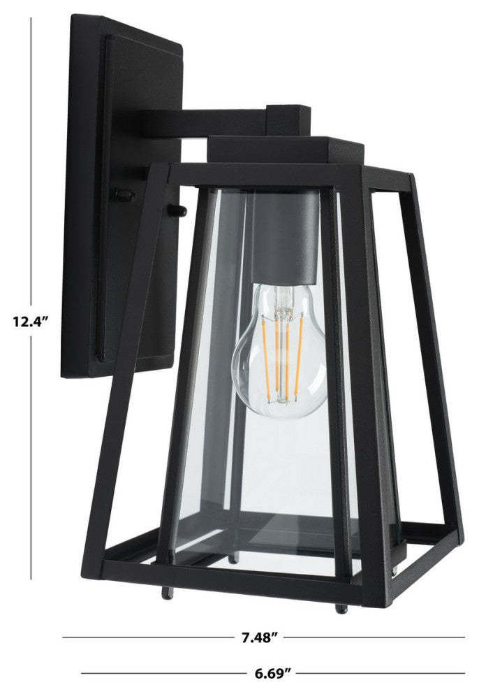 Safavieh Rydler Outdoor Wall Sconce Set of 2 Black
