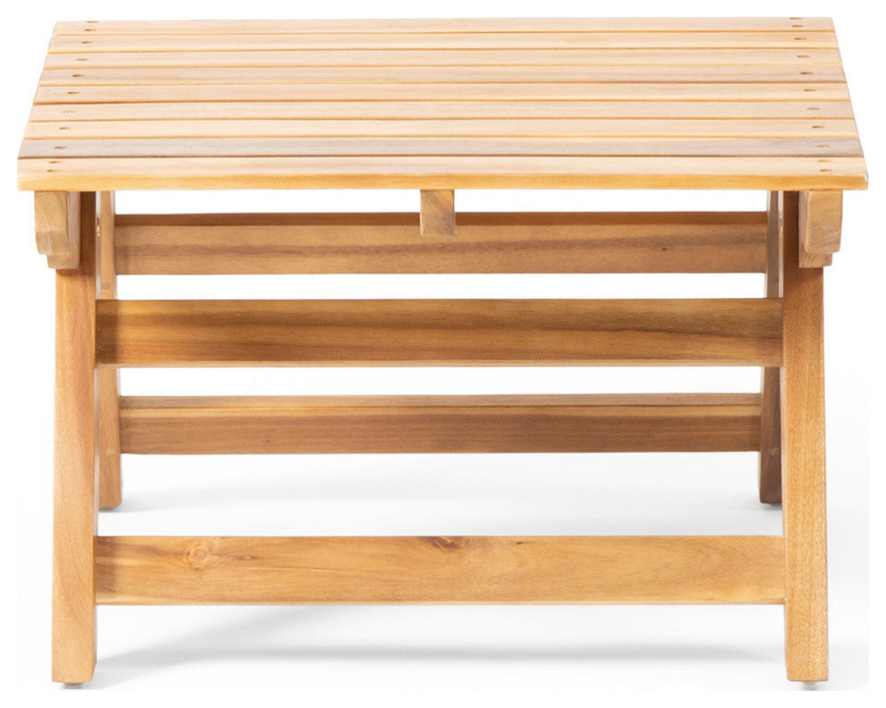 Kailee Outdoor Wooden Side Table, Teak