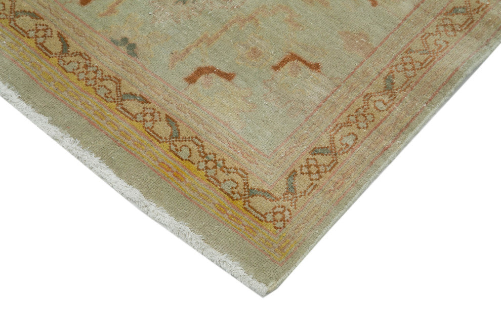 Rug N Carpet - Handwoven Oriental 2' 7" x 12' 0" Runner Oushak Area Rug