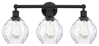 Innovations 616-3W-BK-G362 Waverly 3 Light 24" Bath Vanity Light, Matte Black