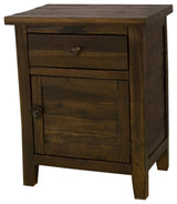 Montana Cabinet 1 Door 1 Drawer, Brown