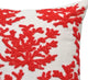 Red Decorative Throw Pillow Covers 22"x22" Cotton Cushion Cover - Red Corals