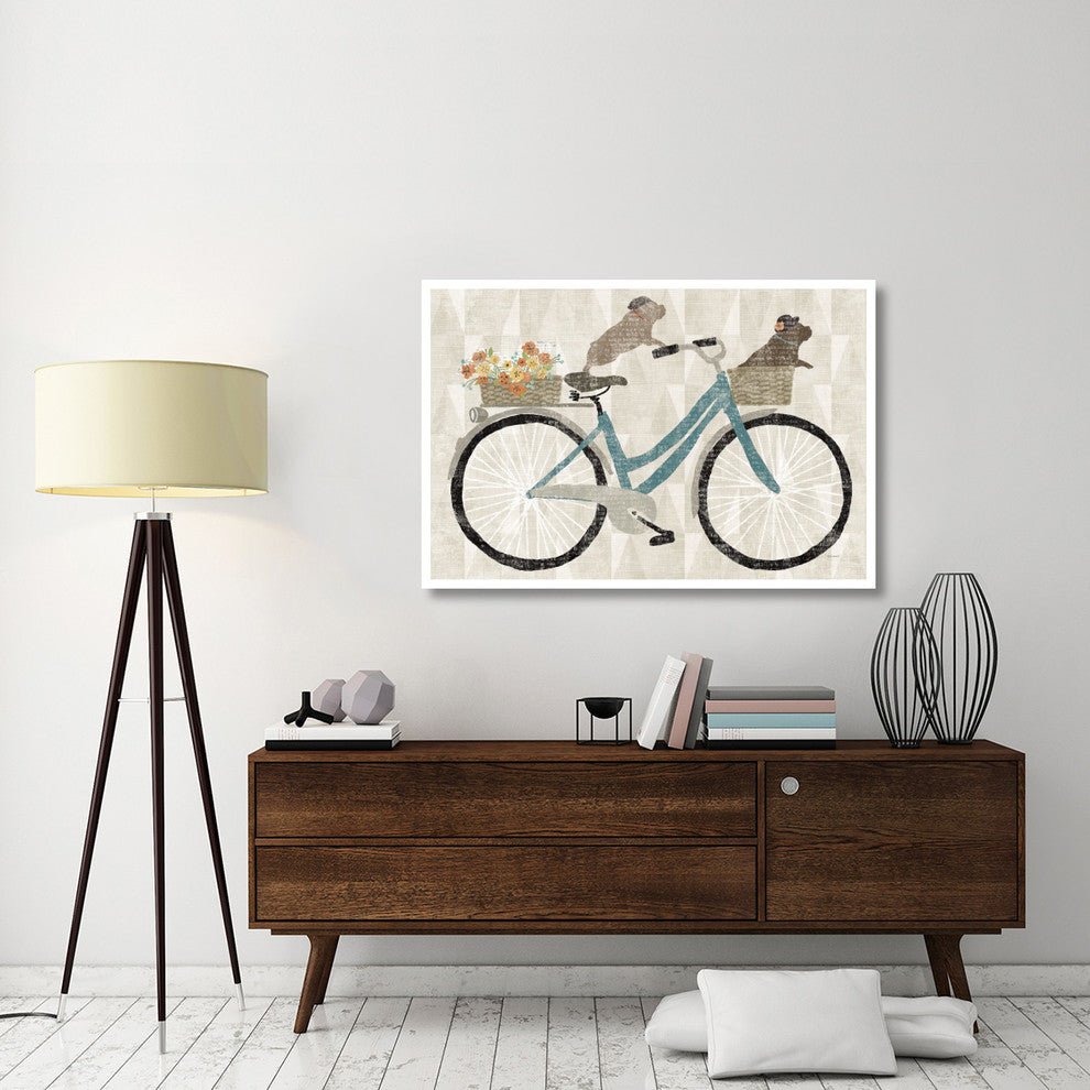"Frenchie Ride" Digital Paper Print by Sue Schlabach, 50"x34"
