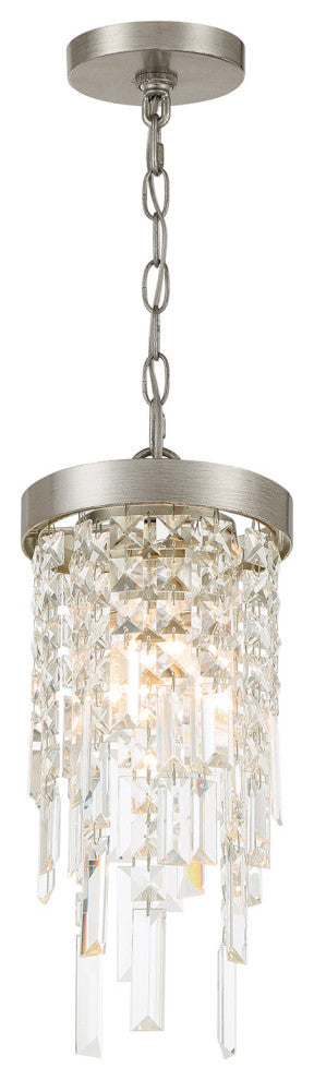 Crystorama Lighting Group WIN-210-CL-MWP Winfield 7"W Crystal - Antique Gold