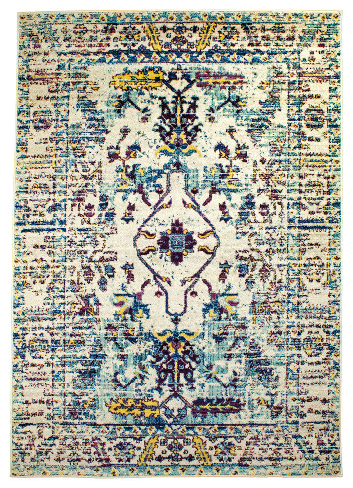 Kahansa Persian Vintage Rug - Ivory - 8' X 10'