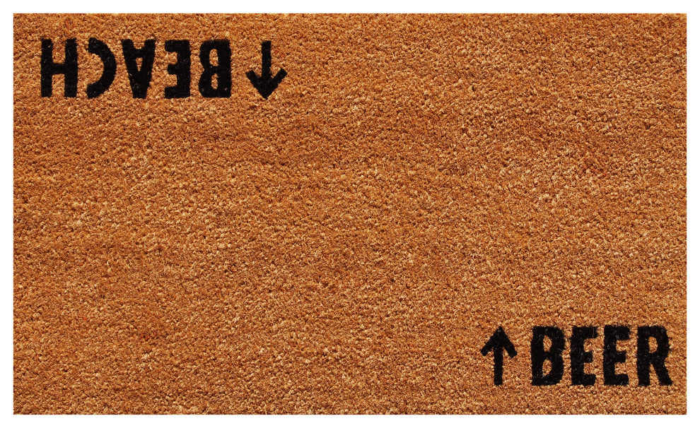 Beach Beer Doormat, 24x36
