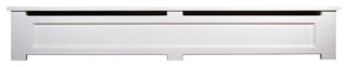 Wood Baseboard Heater Cover, 5' Length, Shaker, Open Endcaps