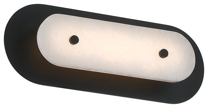 Tramore, Outdoor, 16", Powder Coat Black, Alabaster