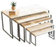 Farmhouse Recycled Wood Rectangle Nesting Stand 5-Piece Set