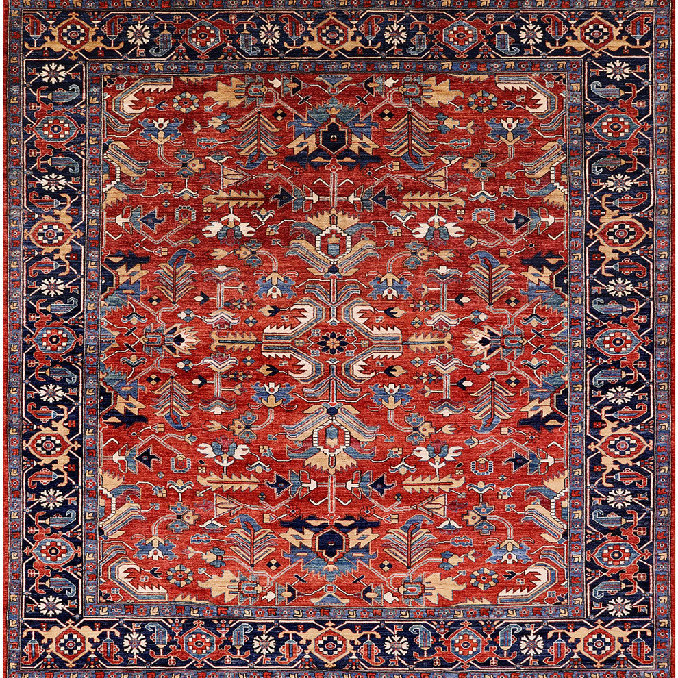 Ahgly Company Indoor Square Mid-Century Modern Area Rugs, 3' Square