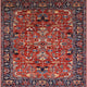 Ahgly Company Indoor Square Mid-Century Modern Area Rugs, 3' Square